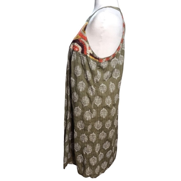 THML Halter Neck Sleeveless Embroidered Crochet Batik Print dress size M - Picture 5 of 12